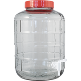 Glass Carboy - 2.3 Gal, Wide Mouth, with Spigot