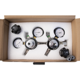 Regulator, CO2, KOMOS, Dual Body 1/4" Check Valve