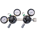 Regulator, CO2, KOMOS, Dual Body 1/4" Check Valve