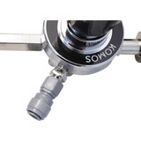 Regulator, CO2, KOMOS, Dual Body 1/4" Check Valve