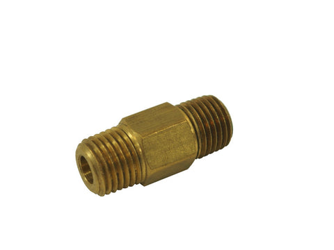 Hex Nipple 1/4" MPT (RHT to LHT) - Doc's Cellar