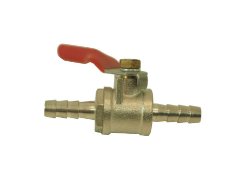 Ball Valve- 1/4" Barb X 1/4" Barb - Doc's Cellar