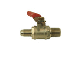 Ball Valve- 1/4" MPT X 1/4" Flare w/ check valve - Doc's Cellar