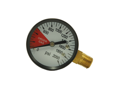 Reg Replacement Gauge (0-2000psi) - Doc's Cellar