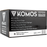 Regulator, CO2, KOMOS, 1/4" Check Valve