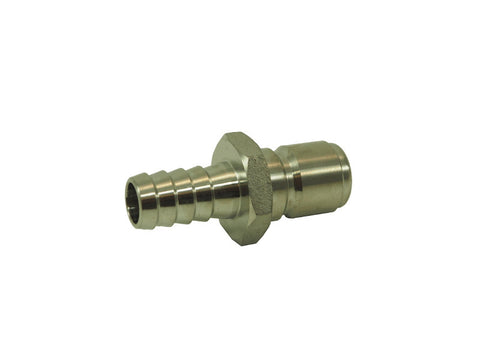 Male Quick Disconnect w/ 1/2" barb - SS - Doc's Cellar