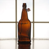 Flip Tops, Tapered Side (Amber) 1 Liter - Doc's Cellar